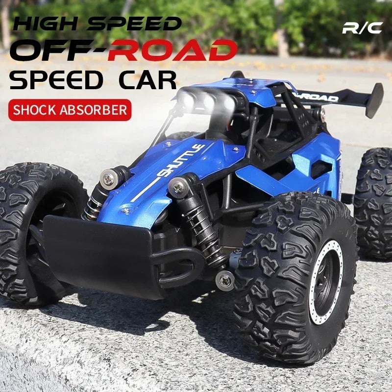 DK087 1:16 2WD Brushless High-Speed Off-Road Remote Control Drift Racing Car 20KM/H with LED Lighting 2x2 RC Truck Car Model Toy