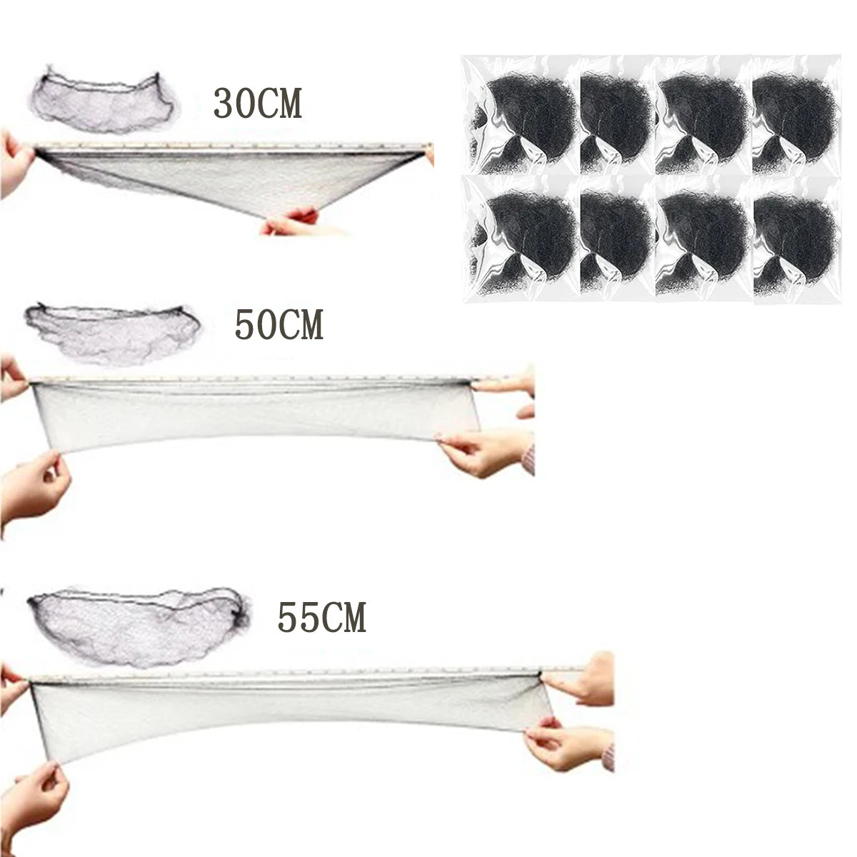 10pcs Invisible Bun Net Simple Style Mesh Net Breathable Wig Net Hair Styling Tool Women Female Hair Accessories