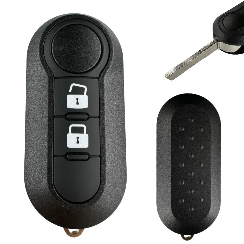 Good Quality For Fiat 500 Panda Punto Bravo 3 Buttons  Car Key Remote Control Shell Blank Case Housing Fob Keyless SIP22 Blade