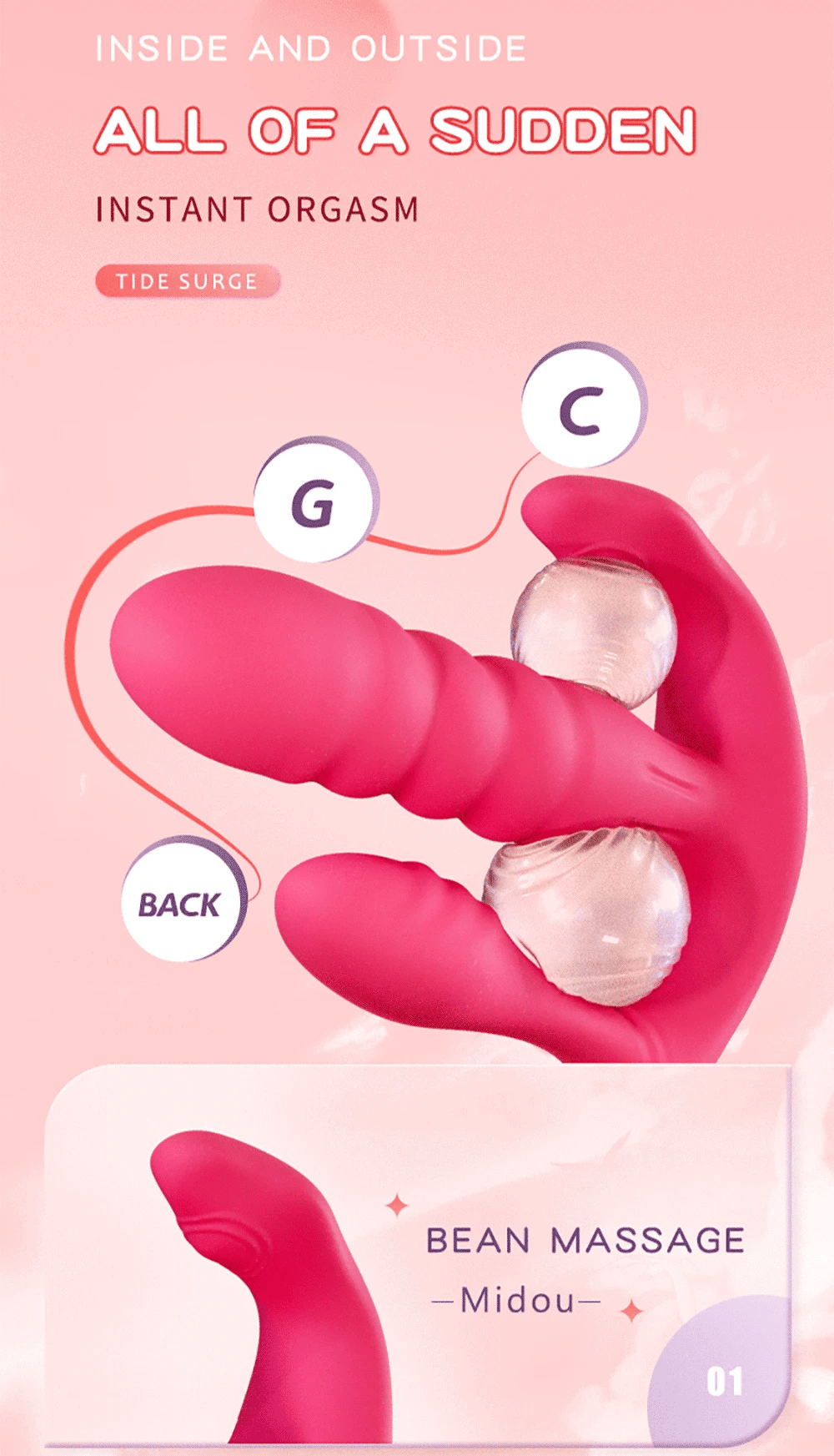 3 in 1 Panties Vibrators Wearable Female Sex Toys Wireless Remote Vibrator for Women G Spot Clitoris Stimulator Anal Massager