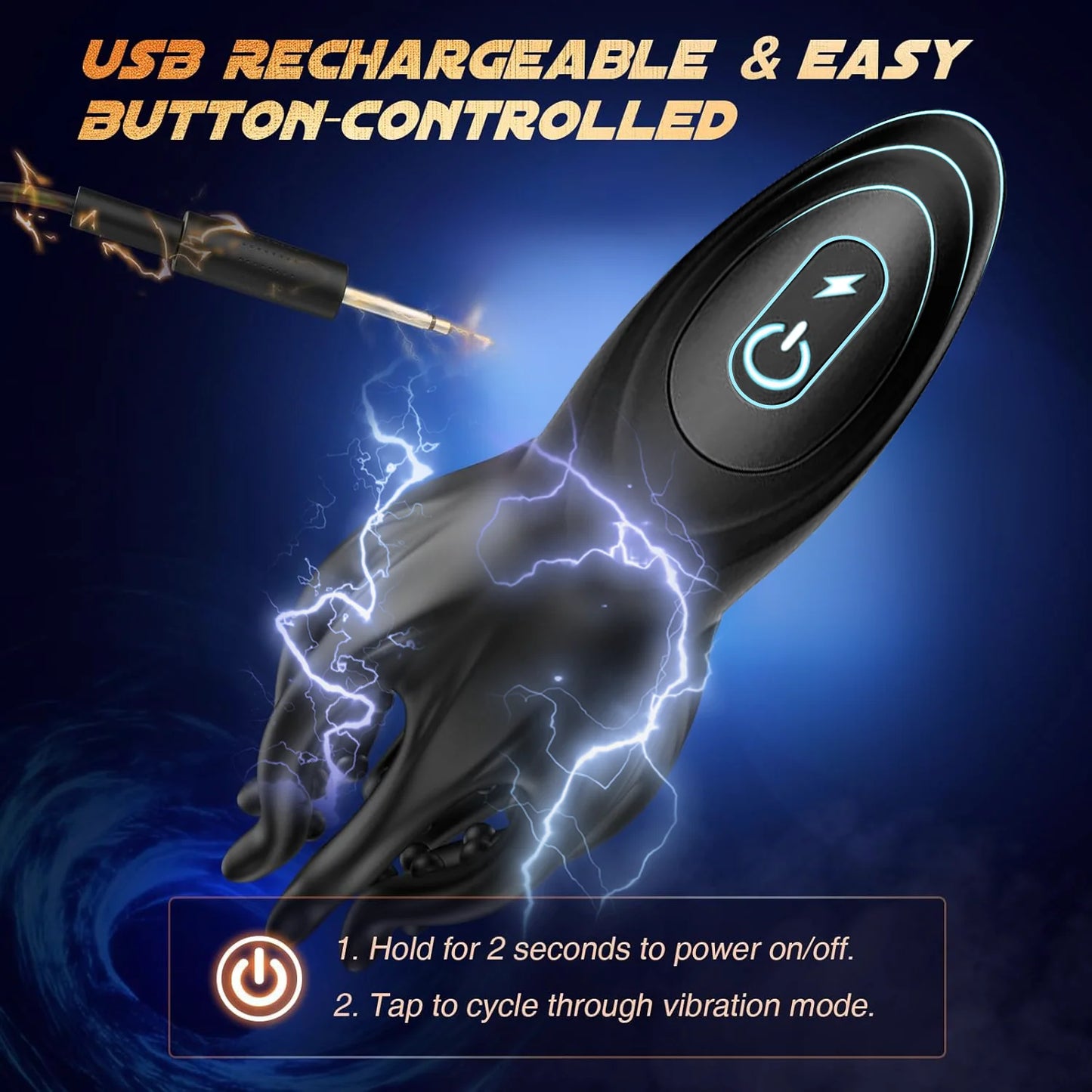Male Masturbator Eelectroshock Tentacle Shaped Penis Vibrator 360° Wrapping Prostate Massager Handheld Adult Sex Toys for Men 18