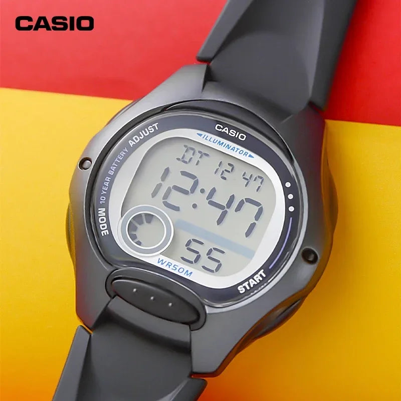 Casio LW-200 Sports Elementary School Girls Boys Cute South Korea Ins Wind Waterproof Digital Watch Stopwatch Calendar Display