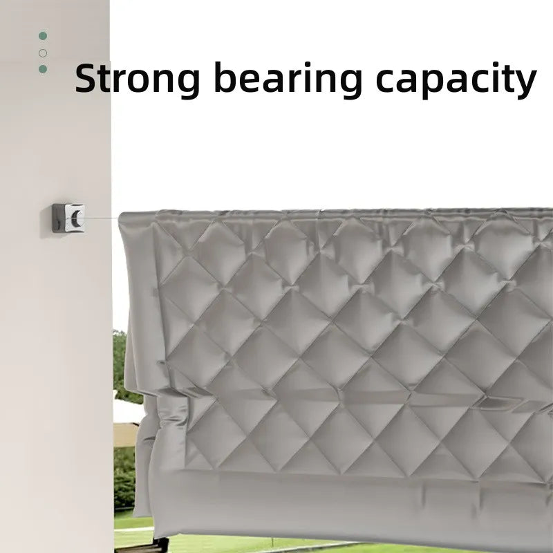 Retractable Clothesline Stainless Seel Pull-Out Clothes-Drying Machine Rope Space-Saving Clothes Drying Rack For Household