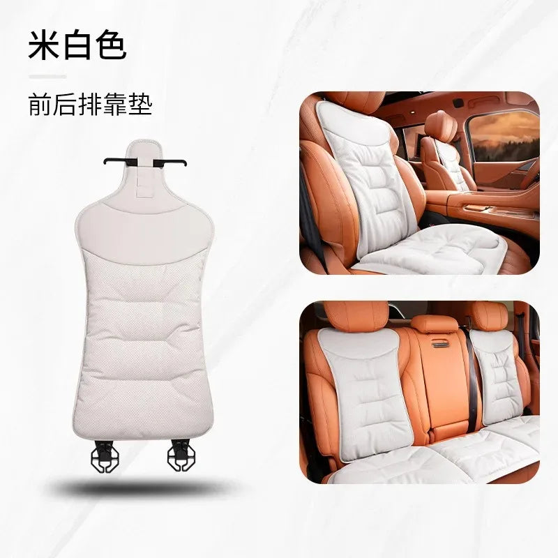 Car Seat Cushion Premium Comfortable Leather Car Seat Cushion Thickened Non-slip Single Piece Front and Rear Seat Cushion
