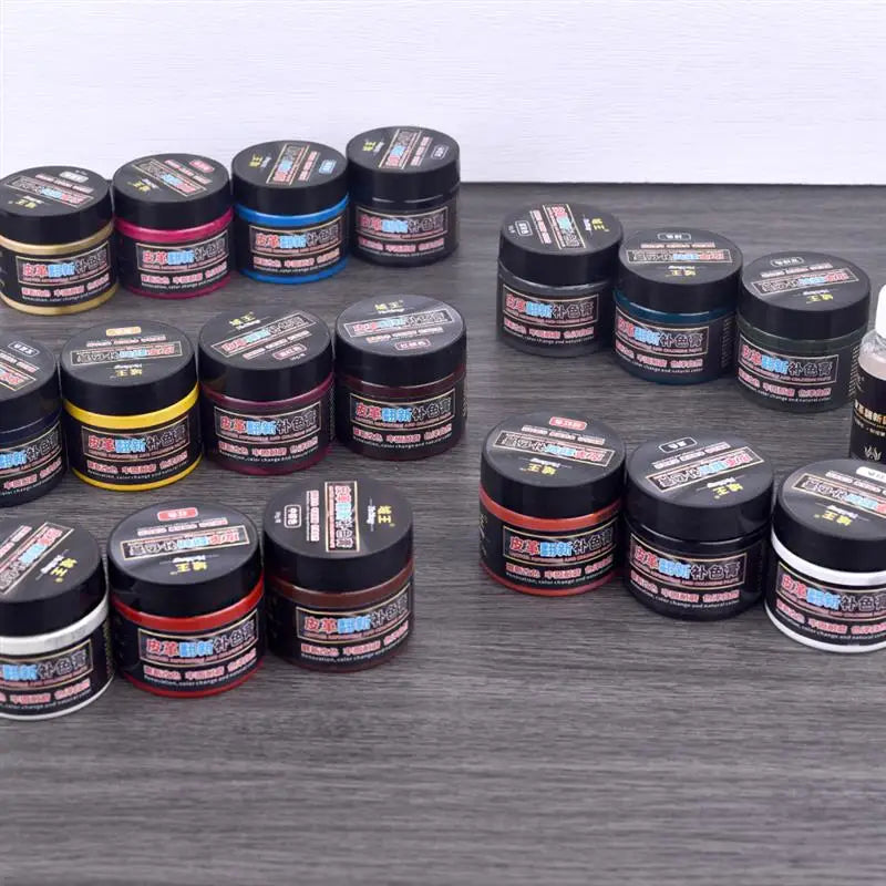 50g/Bottle Leather Coloring Pigment Dye Liquid Leather Repair Refurbish For Car Seat Bag Shoes Sneakers Leather Skin Care Crafts