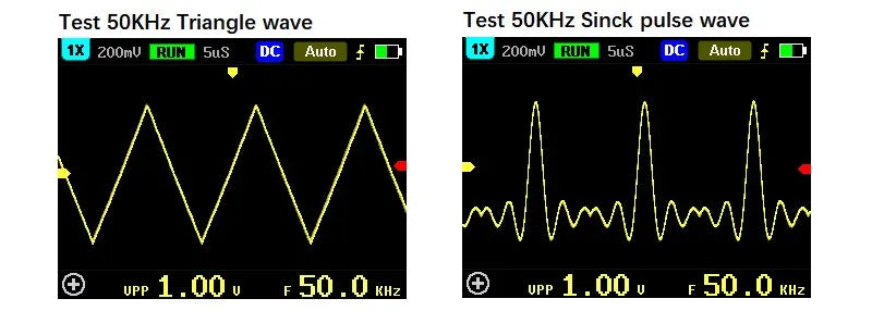 FNIRSI 5012H Handheld Digital Oscilloscope 500MS/s Sampling Rate 10MHz Analog Bandwidth 2.4 Inches Support Waveform Storage