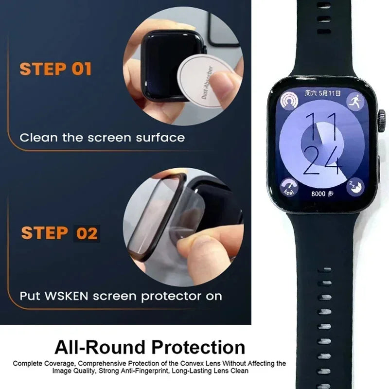 Screen Protector for Huawei Watch Fit 3 3D Curved Screen Protector for Huawei Watch Fit3 Ultra-HD Full Coverage Protective Film