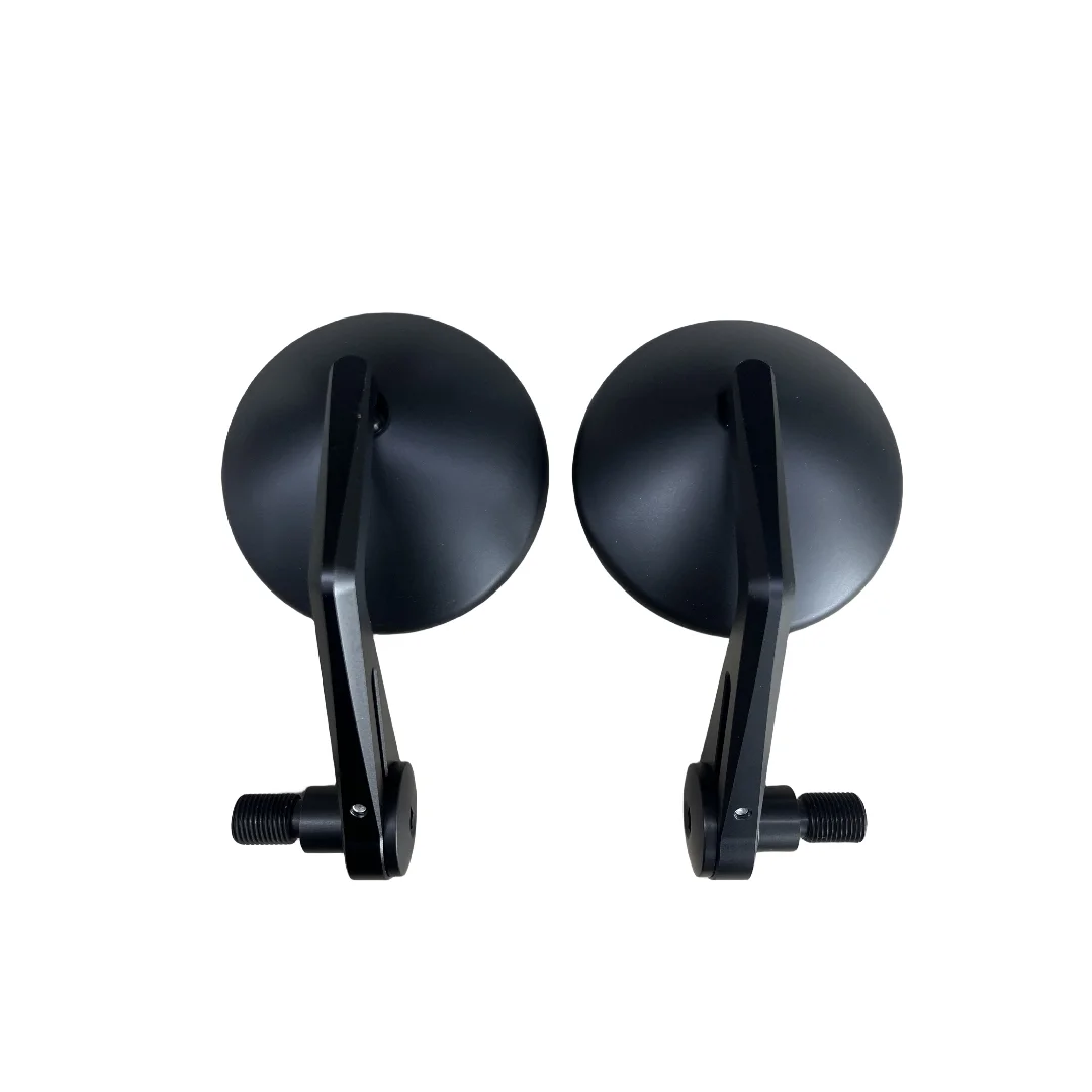 7/8"Motorcycle Handle Bar End Mirrors Black Side Mirror For Yamaha MT/FZ/TMA Kawasaki Z650-up Honda CB-R Rearview Mirror