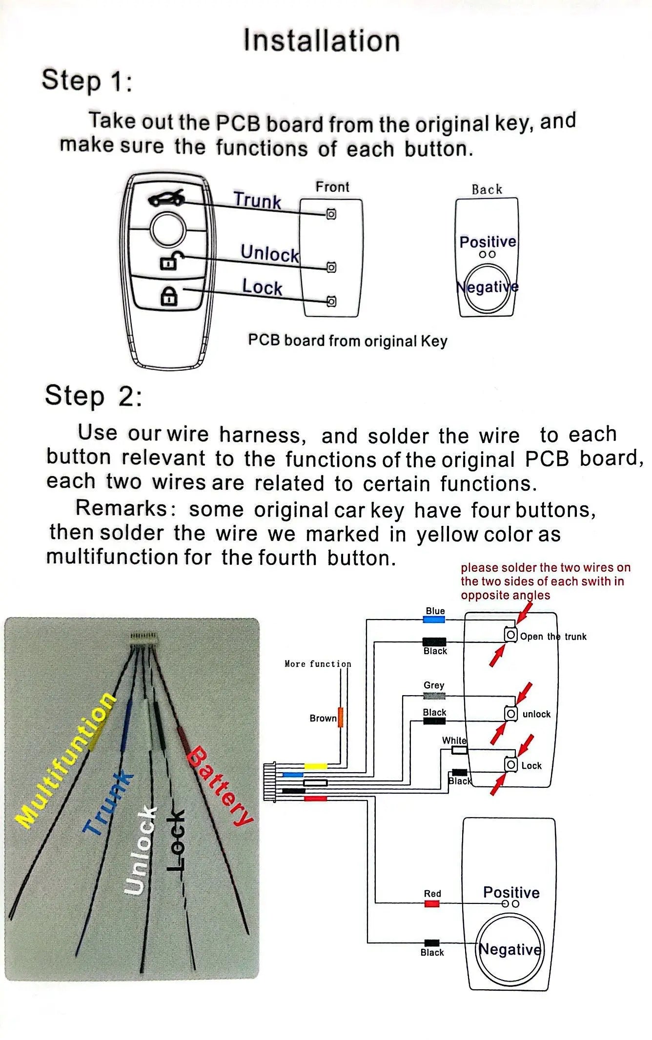 CF920 Modified Universal Remote Display Smart LCD Key Comfortable Entry Auto Lock Keyless Go For Audi/BMW/Ford/Mazda/Toyota/KIA