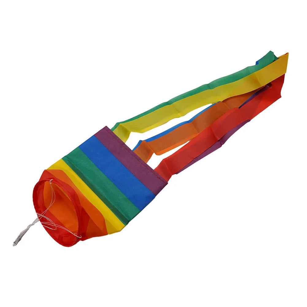 100D FABRIC 35 X 5 X 5 Inch 5 Feet Porch Deck 88 X 13 X 13cm Party Decoration Polyester Rainbow Windsock Backyard