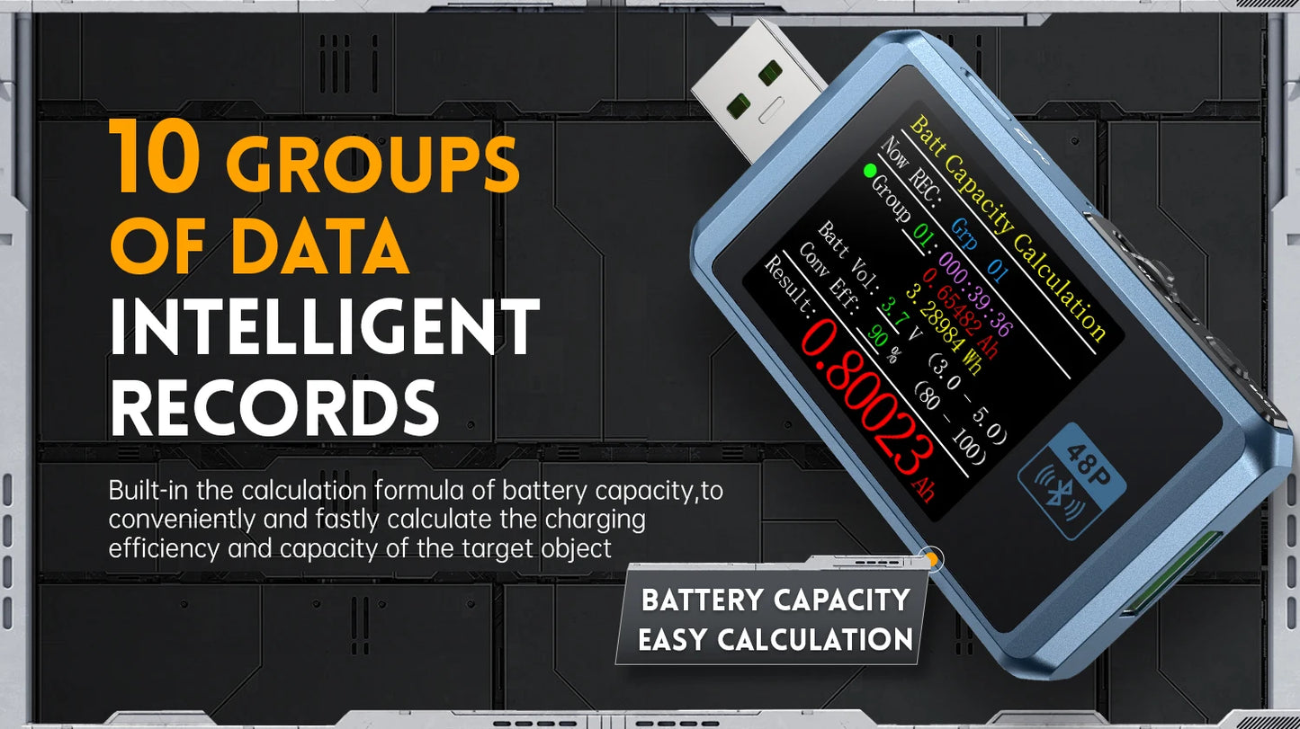 FNB38 Current And Voltage Meter USB Tester QC4+ PD3.0 2.0 PPS Fast Charging Protocol Capacity Test