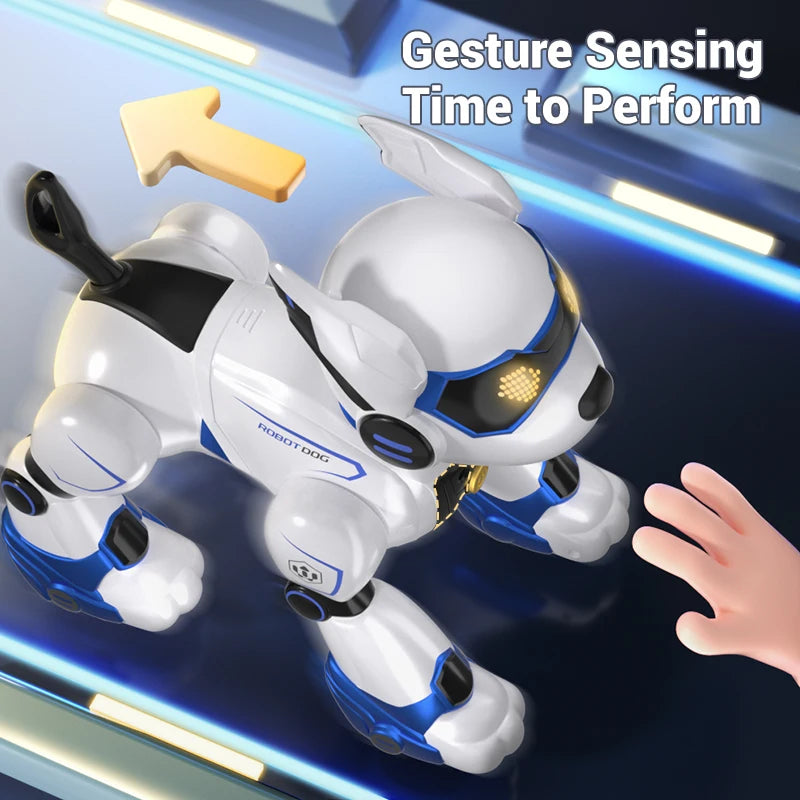 Brand New JJRC R27 Remote Control Robot Dog Voice Control Intelligent Talking Walking And Dancing Light Play Cute Children Gifts