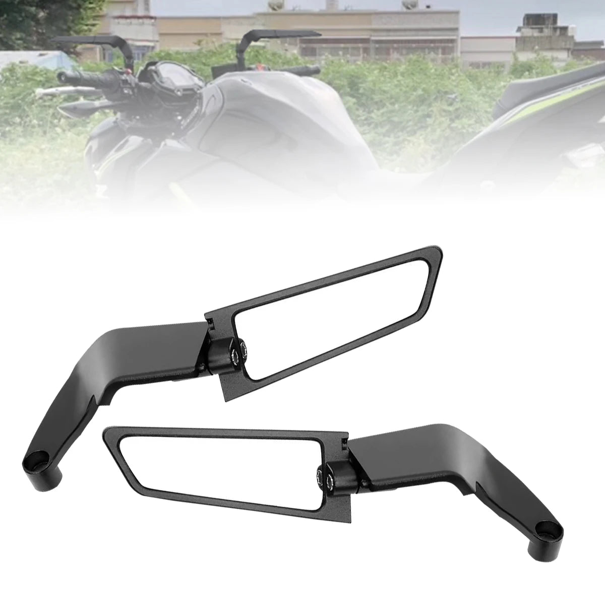 Motorcycle Mirrors Wind Wing Side Rearview Rotate Adjustable Mirrors For Honda YAMAHA MT07 BMW KTM Kawasaki DUKE Accessories