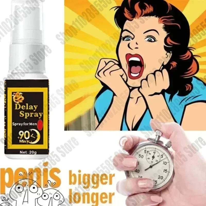 Male Sex Delay Spray Prevent Prematur Ejaculation Lasting Prolong Products External Penis Growth Enlargement Fast Erection Serum