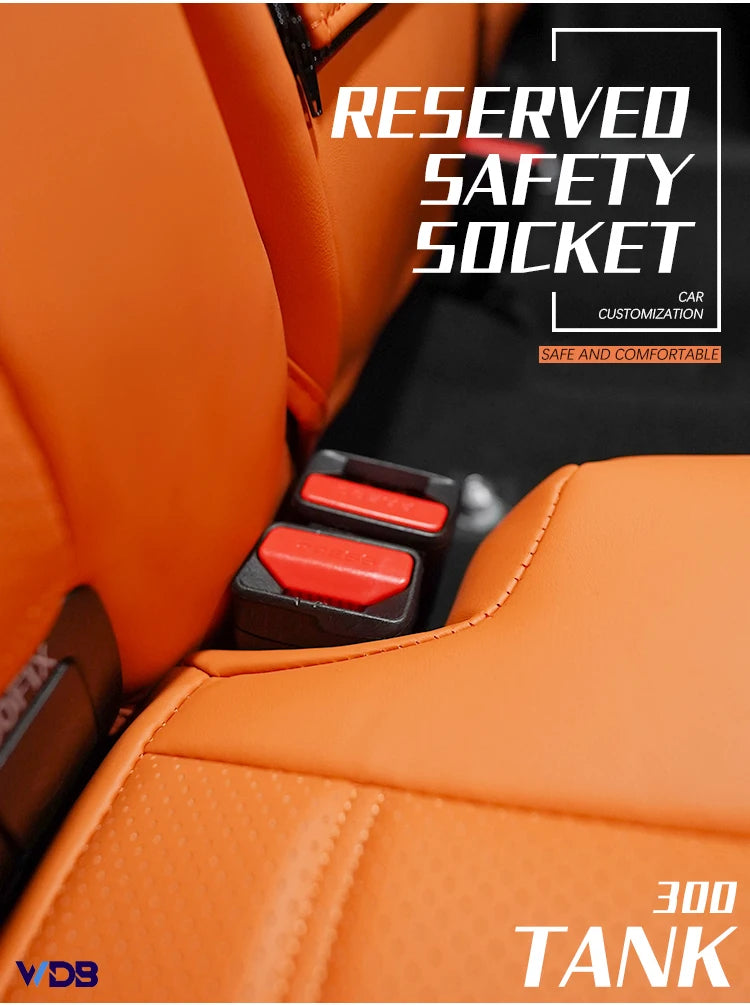 Custom Car Seat Covers Full Set Leather For Tank 300 2021 2022 2023 2024 Auto Interior Styling Protector Accesories Styling