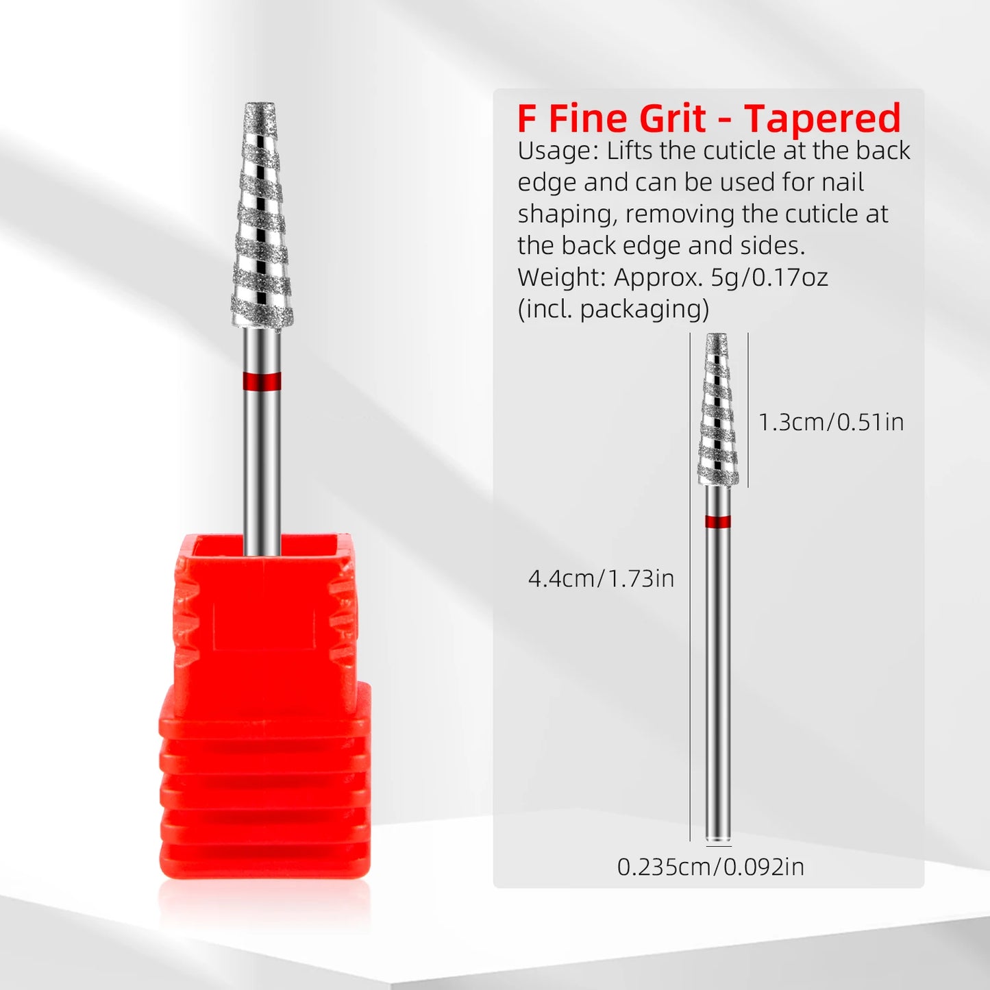 Tornado Diamond Nail Drill Bits Spiral Drill Milling Cutter For Manicure Electric Machine Accessory Nail File Gel Remover Tool