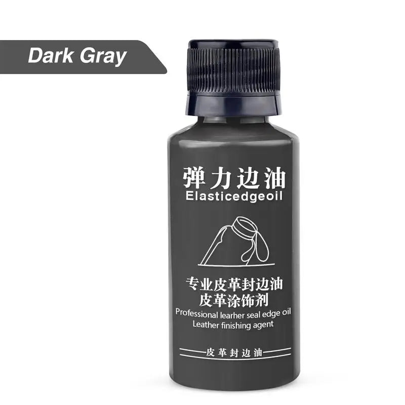 30ml Stretch Matte Elastic Edge Sealing Oil Leather Dye Coloring Coats Edges Repair Wrap Liquid DIY Leather Craft Paint Pigment
