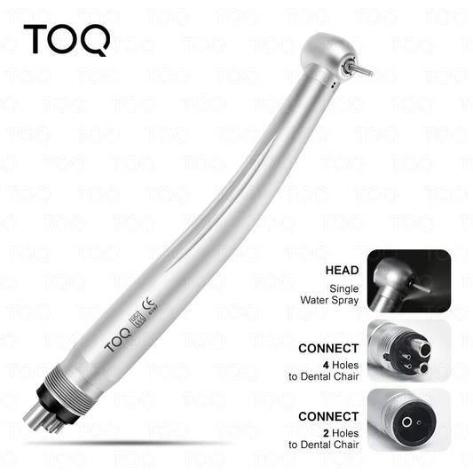 New 2/4 Holes Dental High Speed Handpiece Toque Head Push Button with Ceramic Bearing single Water Spray Dentistry Tools