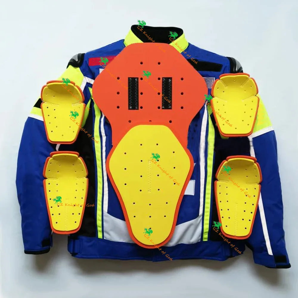 Motorcycle Racing Jackets Motocross MTB BMX Cycling Jacket with 6pcs EVA Protectors winter summer MOTO Oxford textile jacket
