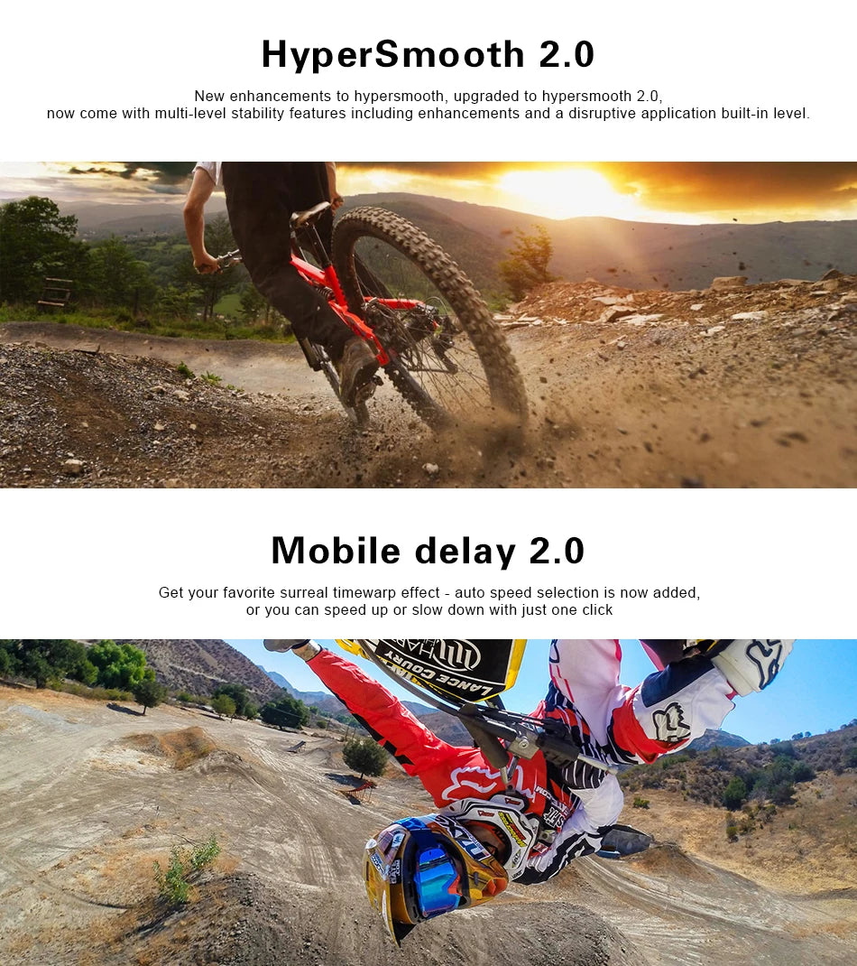 GoPro hero 8 Black stable 4K video 12MP photo portable 1080p live broadcast Motorcycle and Skiing Sports go pro Camera