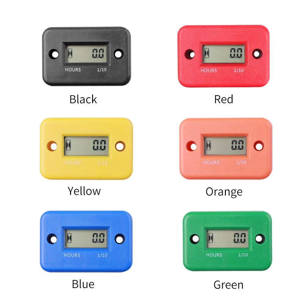 Universal Gasoline Engine Timer IP68 Motorcycle Instrument Moto ATV Boat Engine Hour Meter Working Time Gauge Induction Timer