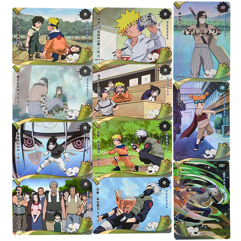 KAYOU Original Naruto Cards Uzumaki Sasuke Ninja Game Collection Rare Cards Box Flash Cards Toys For Children Christmas Gift