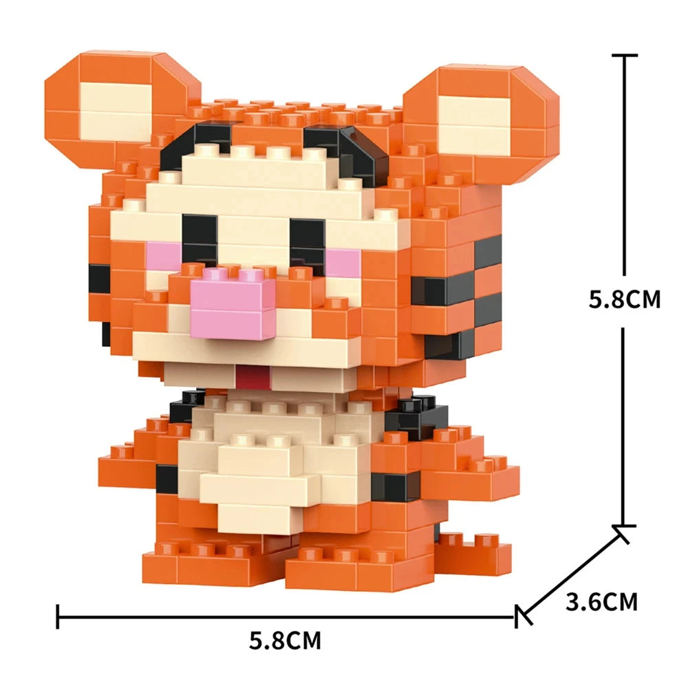 TOYLINX Mini Animal Building Blocks Assembled Model Cartoon Panda Doll Set 6 Years Old And Above Children Educational Toys Gifts