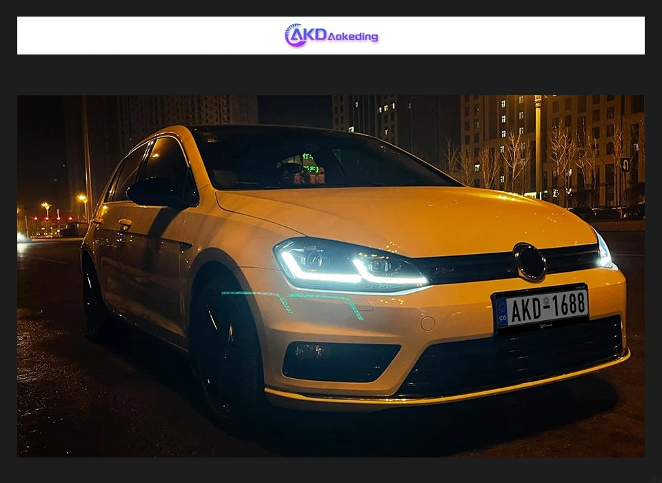 Headlights For VW Golf 7 MK7.5 Gti LED 2013-2020 Golf 7.5 Head Lamp Car Styling DRL Signal Projector Lens Auto Accessories Front