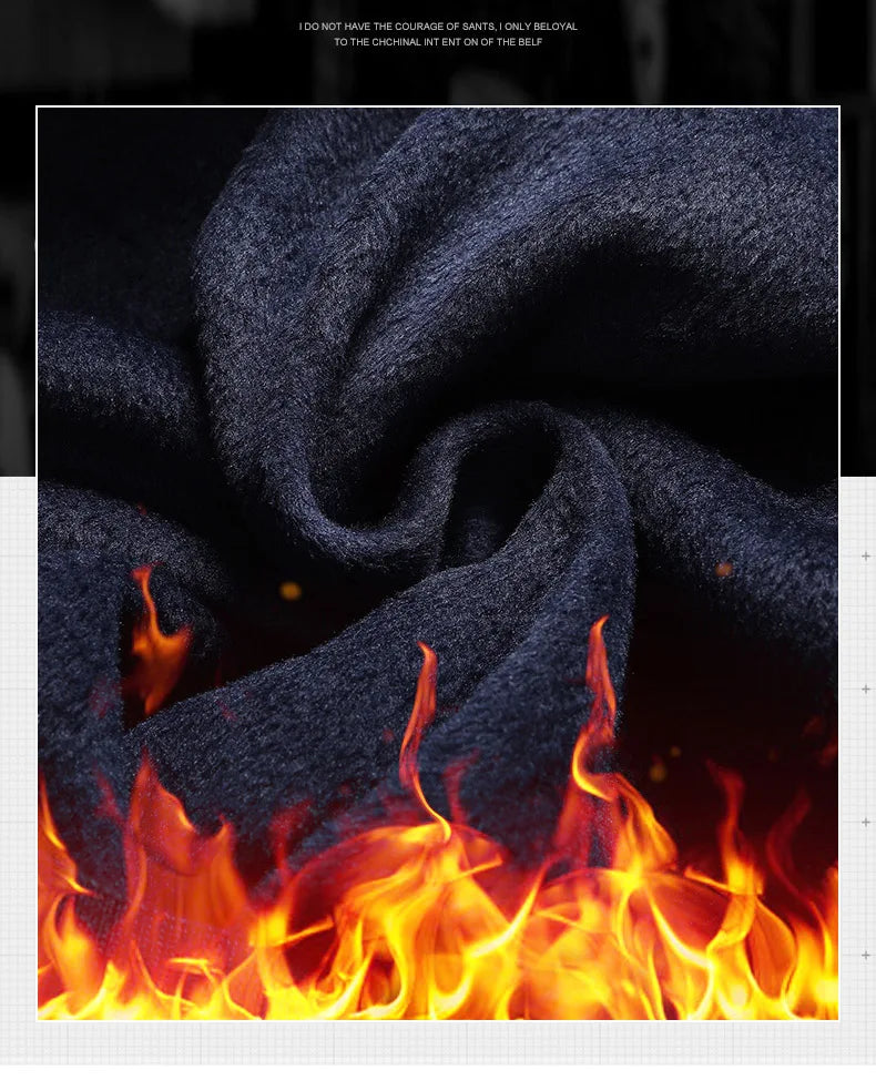 Men's Plush Sweater Autumn Winter Fake Two Piece Pullover Polo Shirt Collar Fleece Thick Warm Top Clothes Casual Jumpers