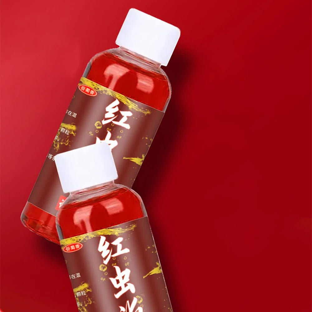 Concentrated Fish Bait Additive Multipurpose Strong Fish Attractant Promote Appetite Red Worm Additive for Trout Cod Carp Bass