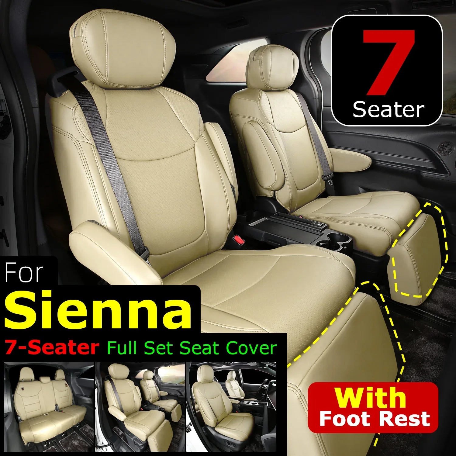 Suitable for Toyota Sienna 2021 2022 2023 2024 car seat covers skin fu NairoMarket