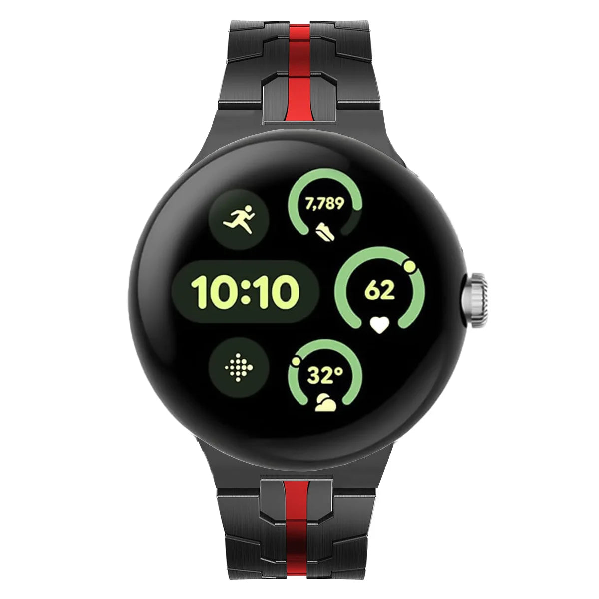 Luxury Stainless Steel Strap Suitable for The Google Pixel Watch 1/2/3 41mm Armor-like Metal Unibody Strap