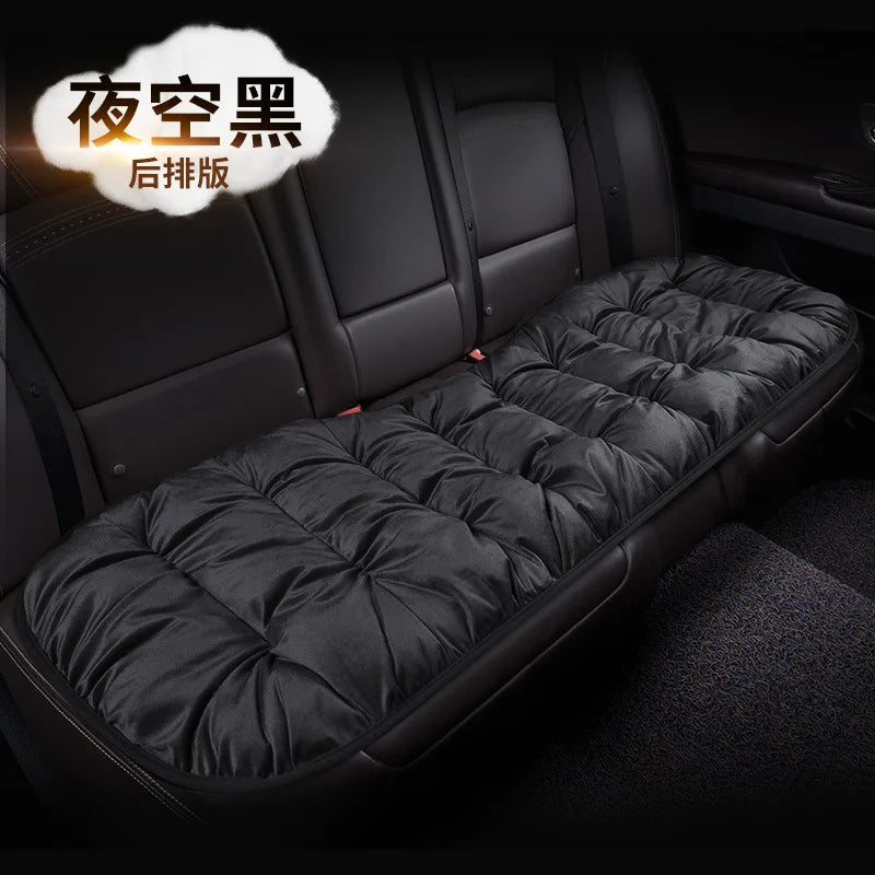 Winter Car Seat Cover with Back Pad Warm Slip-resistant Car Seat Cushion Chair Protector Universal for Suv Pick-Up Truck Sedan
