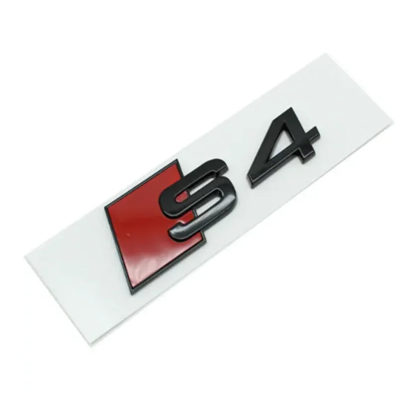 Car Rear Trunk Emblem Logo Badge Sticker for audi S3 S4 S5 S6 S7 S8 Letter Number Emblem Sport S-Klasse Umbau