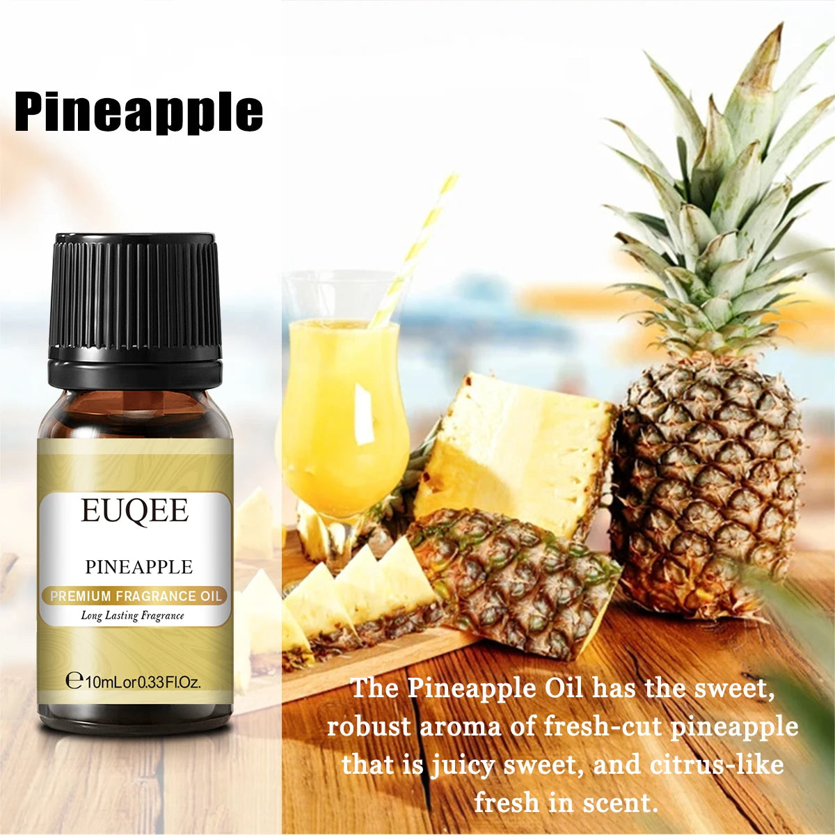 EUQEE 10ML Coconut Vanilla Bubble Gum Fragrance Oil For Making Candle, DIY Soap Coffee Cake Cedarwood Premium Aroma Oils