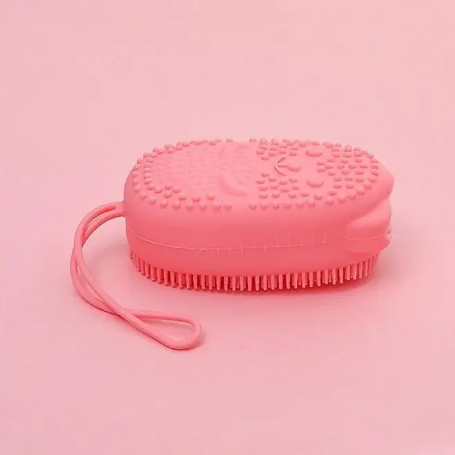 Silicone Body Scrubber Bath Exfoliating Scrub Sponge Shower Brush Exfoliator Skin Care Cleaner Dead  Remover Bathing Tools