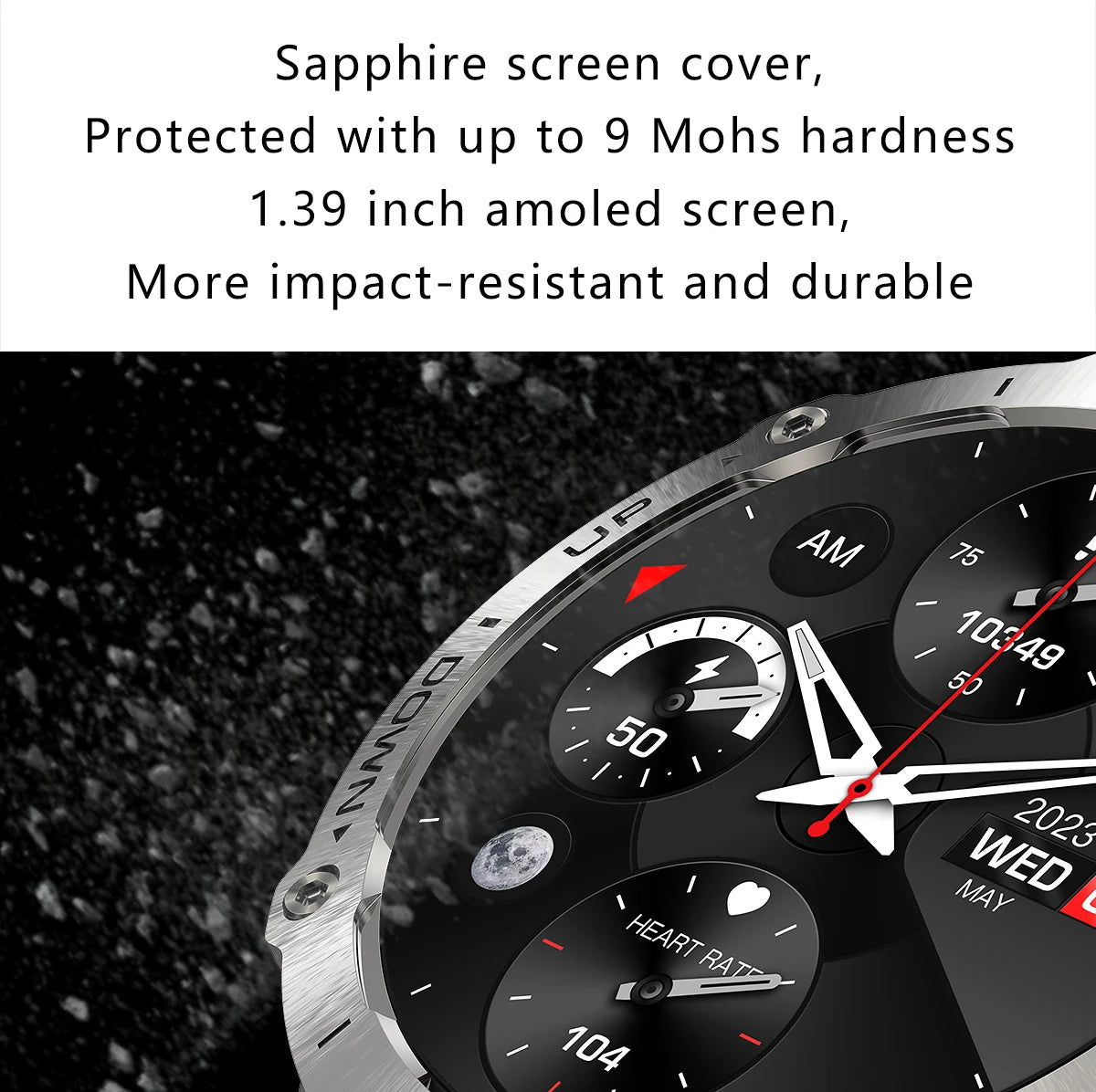 LEMFO Y7 Smart Watch Men 2024 IP68 Waterproof 100＋ Sports Modes Bluetooth Call 360*360 Resolution HD Screen  Smartwatch for men