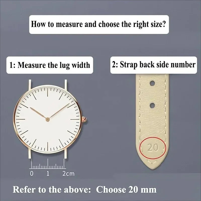 Cowhide Leather Watch Strap 14mm 16mm 18mm 20mm 22mm 24mm for Samsung Galaxy Watch 7/6/5/4 Vintage Brown Quick Release Bracelets