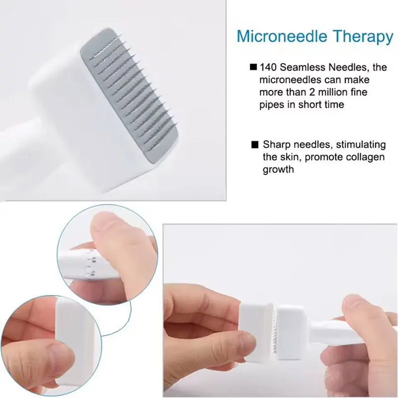 140 Adjustable Needle Length Stainless Steel Needle Derma Roller Stamp Micro needle For Skin Care Therapy Hair Growth