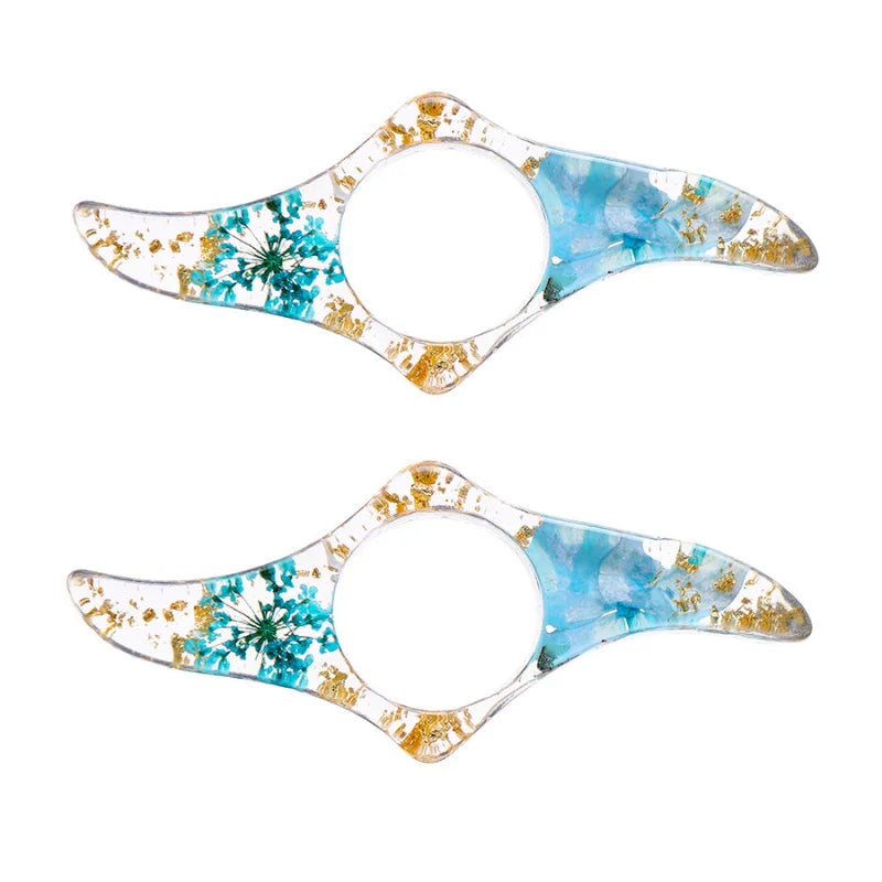 Epoxy Dried Flowers Reading Device Ring Bookmark Little Flower Students Reading Books Creative Book Support