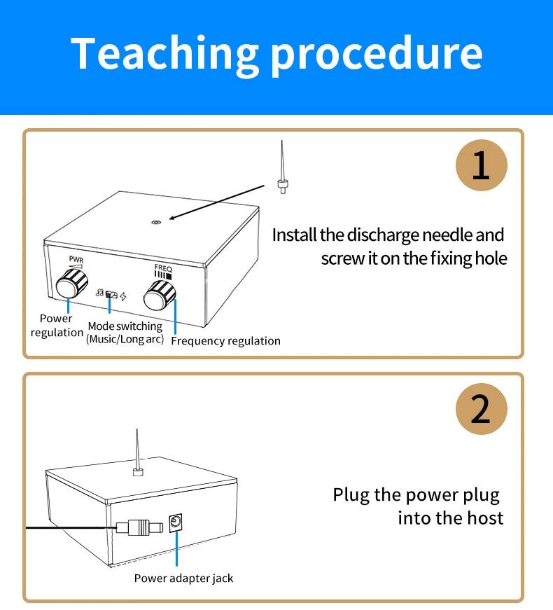 Music Tesla Coil Bluetooth/AUX Dual Mode Music Box Artificial Lightning Touchable Audio Input Bluetooth Science Experiments