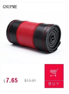 DIY Soft Fiber Leather Steering Wheel Covers Universal braid Car steering-wheel With Needles And Thread Interior accessories