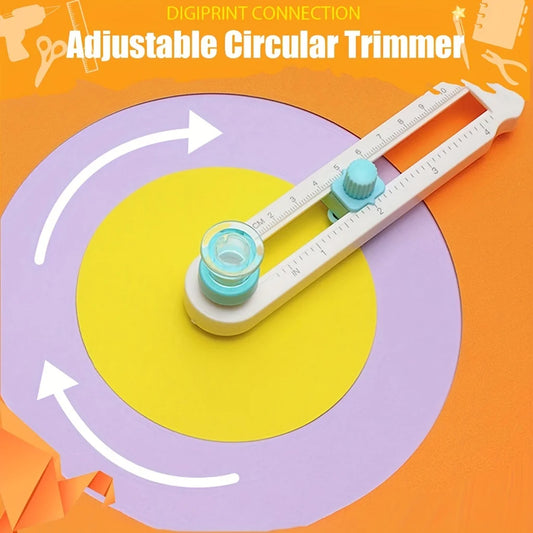 NEW! Round Cutting Knife Adjustable 360 Compass Circle Cutter Scrapbooking Cutters Circular Paper