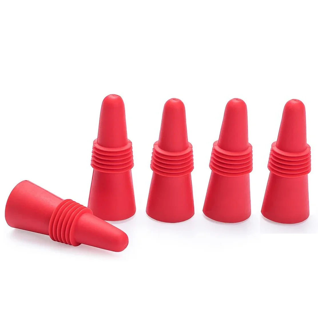 Silicone Wine Bottle Stopper Set Whisky Accessories Leak Proof Beer Champagne Cap Closer Wine Cork Plugs Lids Kitchen Bars Tools