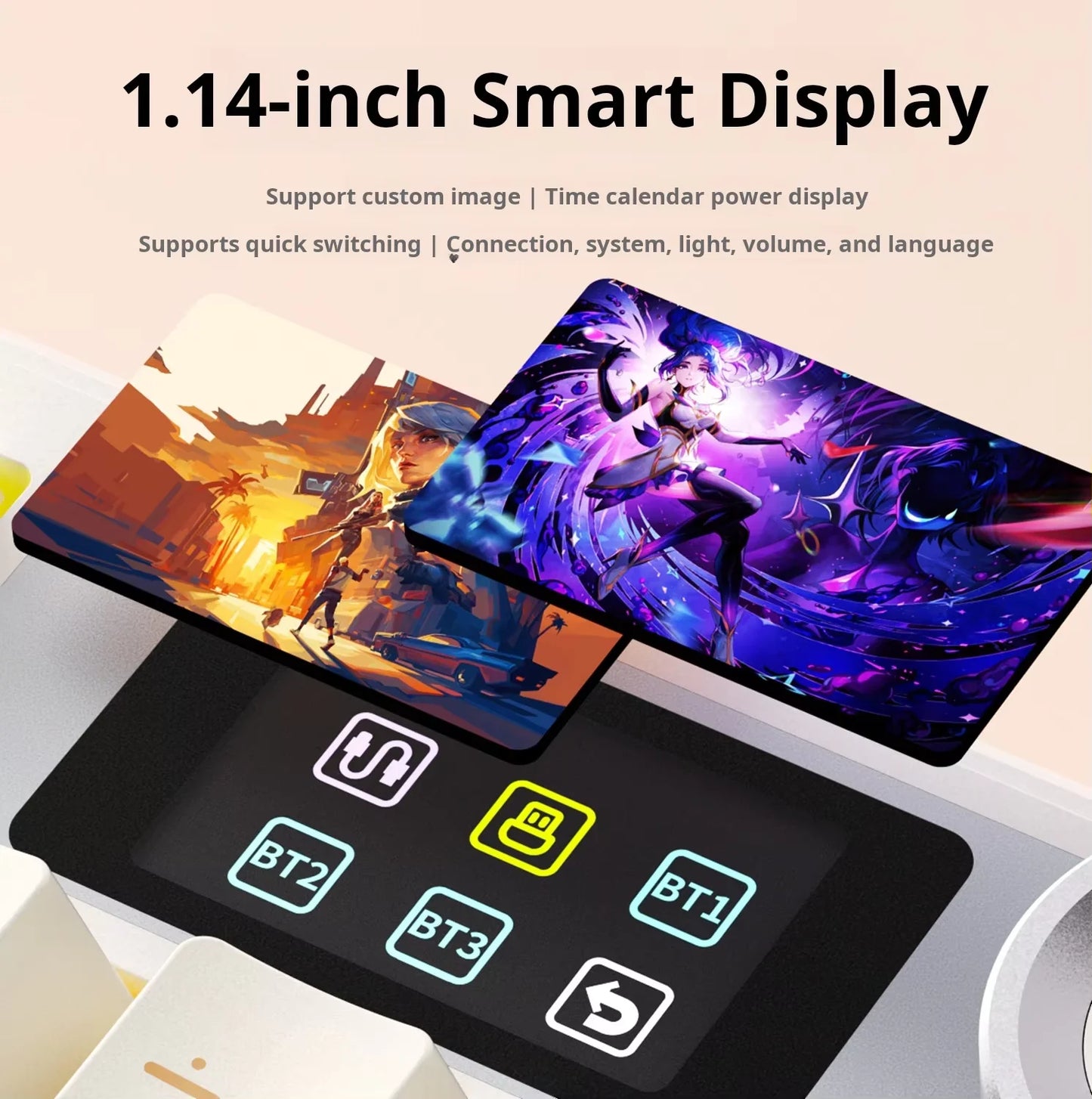 AULA F108pro Mechanical Keyboard Three-mode Bluetooth /2.4G/ Wired Customized Full-key Hot-swapable Gasket Structure RGB Light e