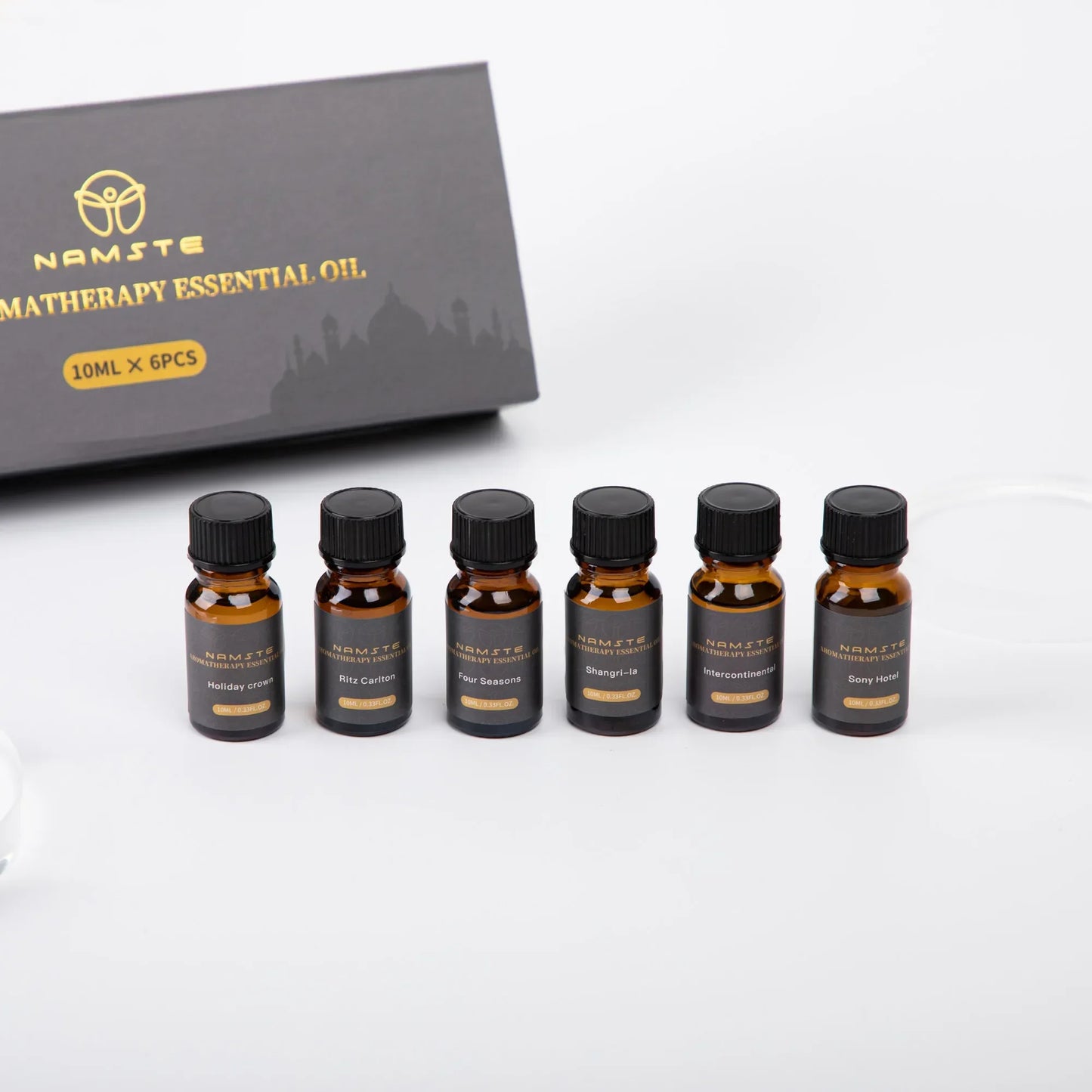 NAMSTE Car Air Freshener Luxury 6-Pack 10ML Diffuser Flavoring Premium Hotel Collection Fragrance Oils Car Aromatherapy Machine