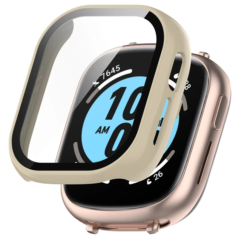 Tempered Glass + PC Cover for Honor Watch 4 5 Full Coverage Protective Bumper Case for Honor Watch4 Screen Protector Accessories