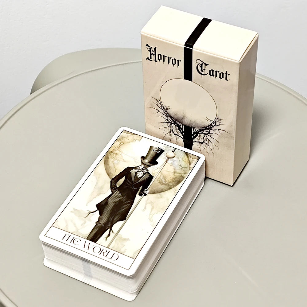 Gothic Tarot Deck Horror Style 78 Rider-waite Cards 10.3*6cm Embark on An Eerie Journey with Our Gothic Horror Tarot Card Deck