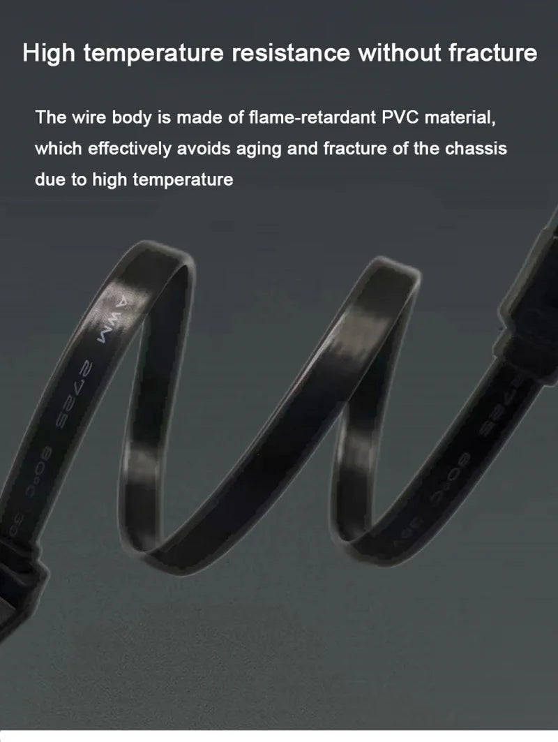 High speed SATA 3.0 hard drive data cable, solid-state, serial data cable, flexible SATA, fast transfer, 39cm