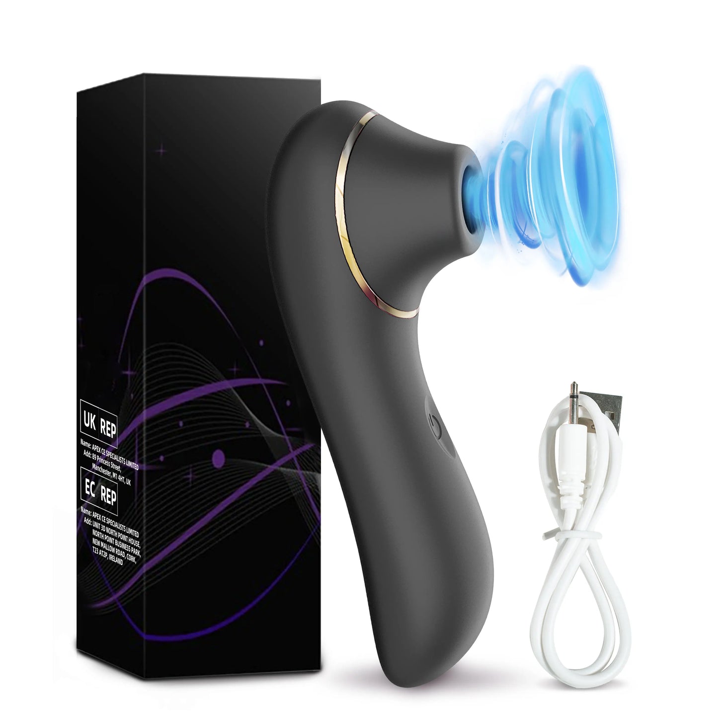 Sucking Vibrator with 5 * 5 Suction Female Clitoral Stimulator Nipple Masturbator Sex Toy for Women Adult Couples Pleasure